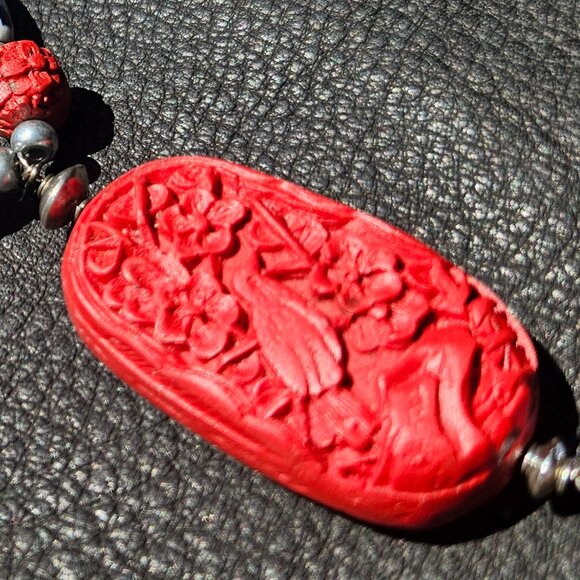 Porcelain Chinoiserie Necklace - Picture 9 of 9